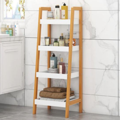 3/4 Tier Storage Shelf Bamboo Display Shelving Unit Kitchen Storage Rack
