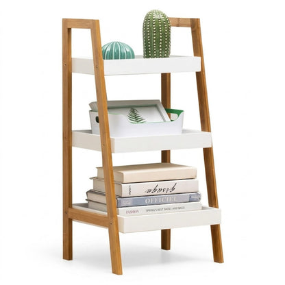3/4 Tier Storage Shelf Bamboo Display Shelving Unit Kitchen Storage Rack