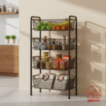 4-Tier Storage Rack with Baskets